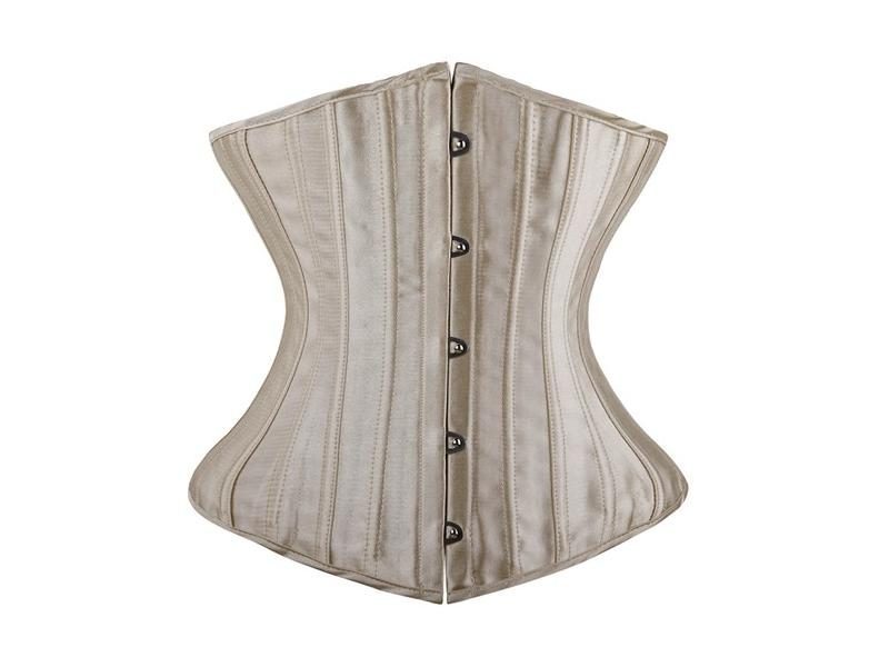 Slimming Woman Waist Trainer Satin Steel Boned Corset Carousel 1
