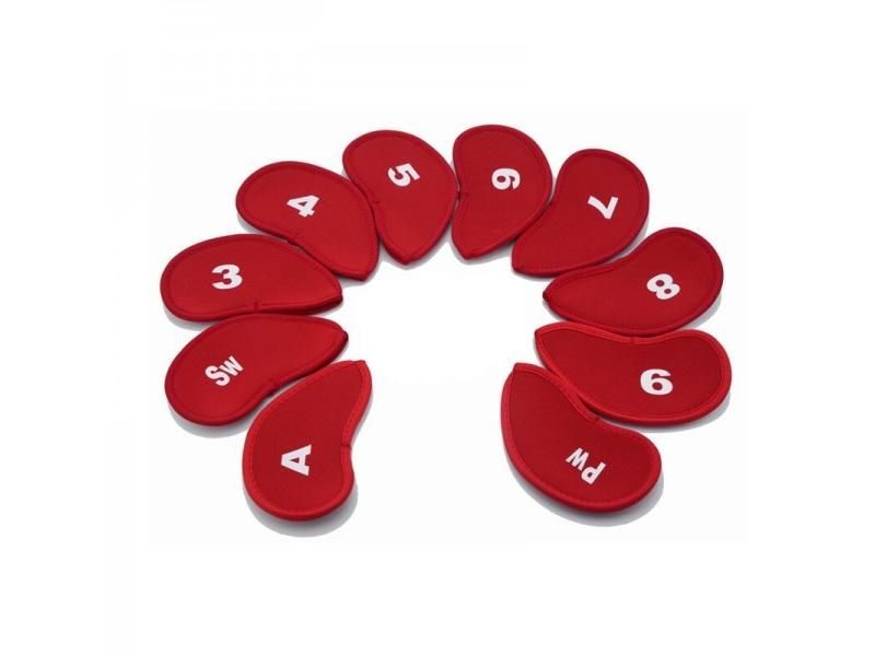 10Pcs Golf Club Head Covers Iron Golf Putter Protective Head Cover Golf Putter Carousel 1