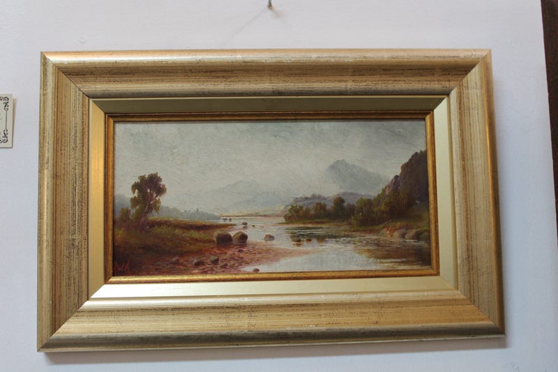 LANDSCAPE OIL COLONIAL ART H W KIRKWOOD Carousel 1