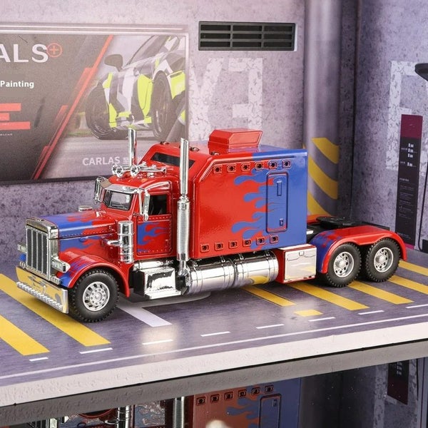 1:24 Peterbilt 389 Tractors Truck Alloy Model Car Toy Diecasts Metal Casting Carousel 1