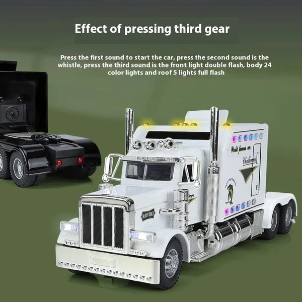 1:24 Peterbilt 389 Tractors Truck Alloy Model Car Toy Diecasts Metal Casting Carousel 2