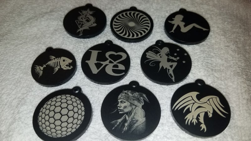 TAGZ Engraved picture icon and ID tag (Pacific) Durable Unique Custom62864733936129112