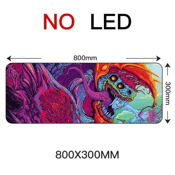 Hyper Beast Non-slip Rubber Rgb Gaming Mouse Pad for Pc Carousel 1