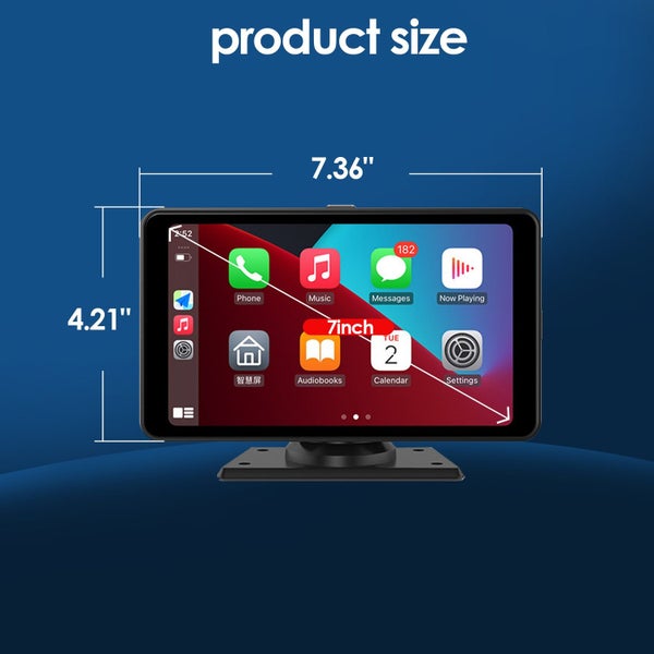 Navigation Carplay Screen for Car, 7" HD Portable Car Touch Screen Navigation Carousel 5