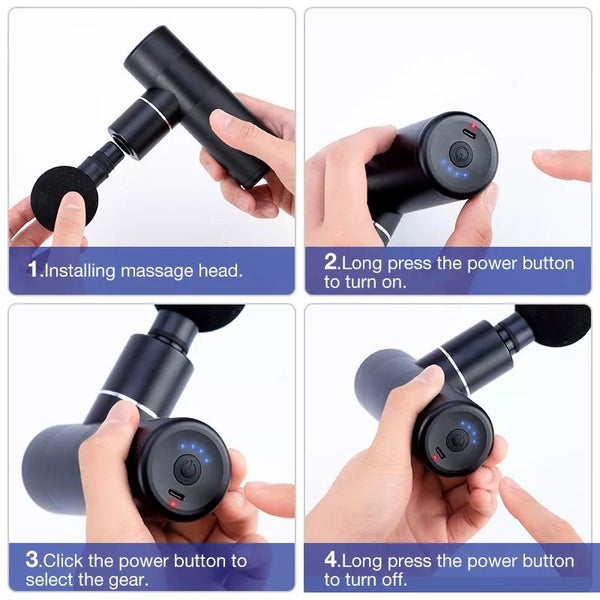 Deep Tissue Percussion Massage for Athletes, 4 Heads & 4 Speeds Carousel 6