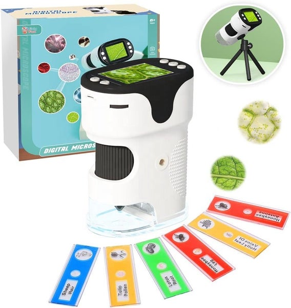 1000X Handheld Digital Microscope for Kids - 2.0" Screen Portable Pocket Scope Carousel 1