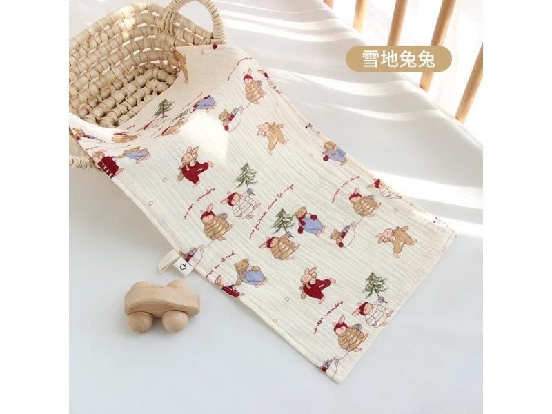 Cotton Muslin Baby Towels Drooling Bibs For Newborns Carousel 1
