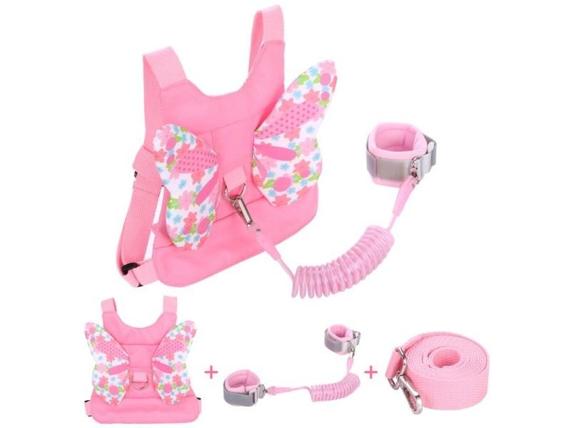 3In1 Baby Harness Anti Lost Wrist Link Toddlers Leash Backpack Carousel 1