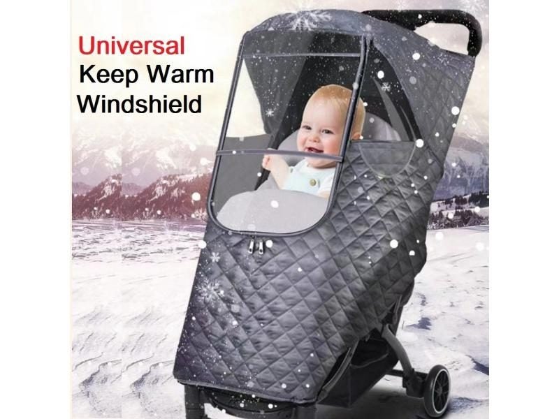 Universal Waterproof Winter Thicken RainCover Pushchairs Raincoat Full Cover Carousel 2