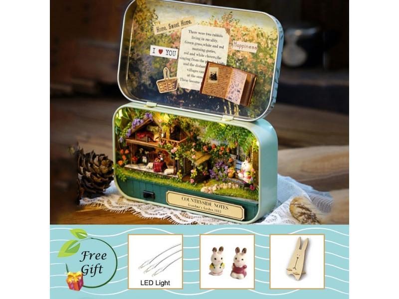 Cutebee Box Theater Miniature Doll House Furniture For Children Birthday Gift Carousel 1
