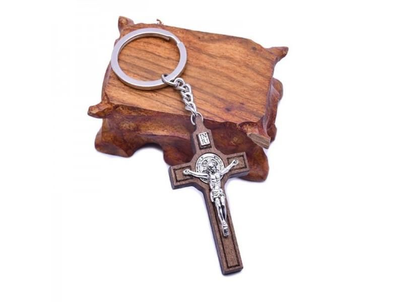 Christian Jesus Keychain Religious Key Ring Jewelry Bag Pendant Car Souvenirs Carousel 1
