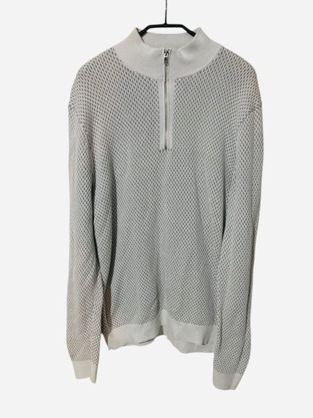 REISS Jason Cotton Zip Neck Jumper SIZE XL Carousel 2