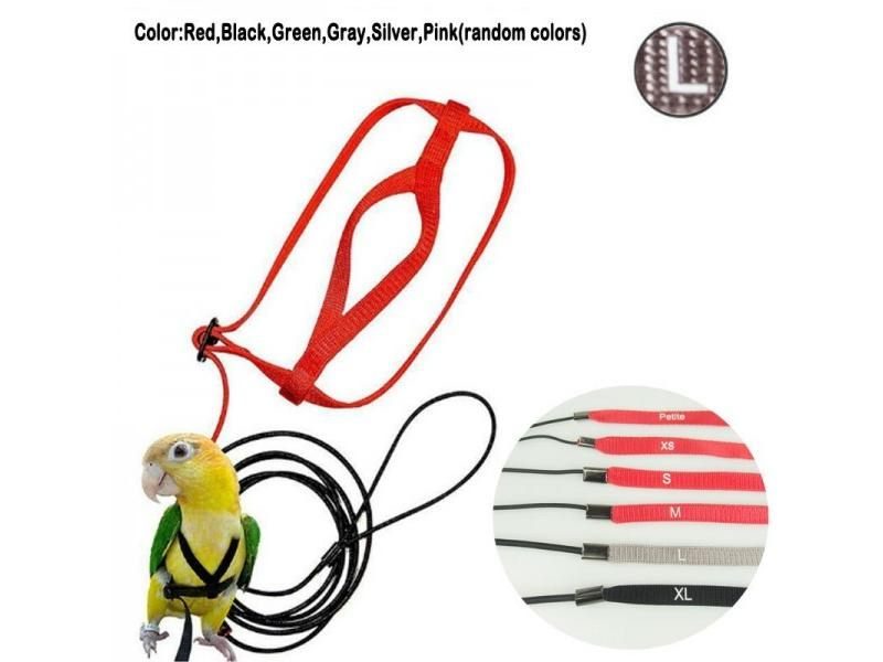 Bird Harness Leash For Outdoor Flying Anti-Bite Training Carousel 1