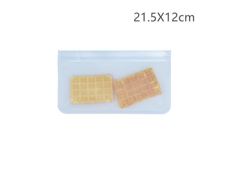 Reusable Silicone Kitchen Food Storage Zip Bags Leakproof Organized Carousel 1