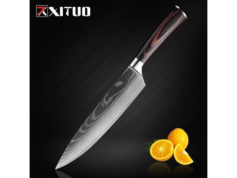 XITUO High Quality Chef Knife 7CR17 High Carbon Stainless Steel Japanese Series Carousel 1