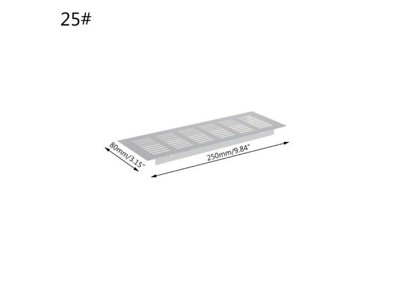 Aluminum Alloy Breathable Mesh Rectangle Vent Grill Kitchen Bedroom 15-50cm Carousel 1