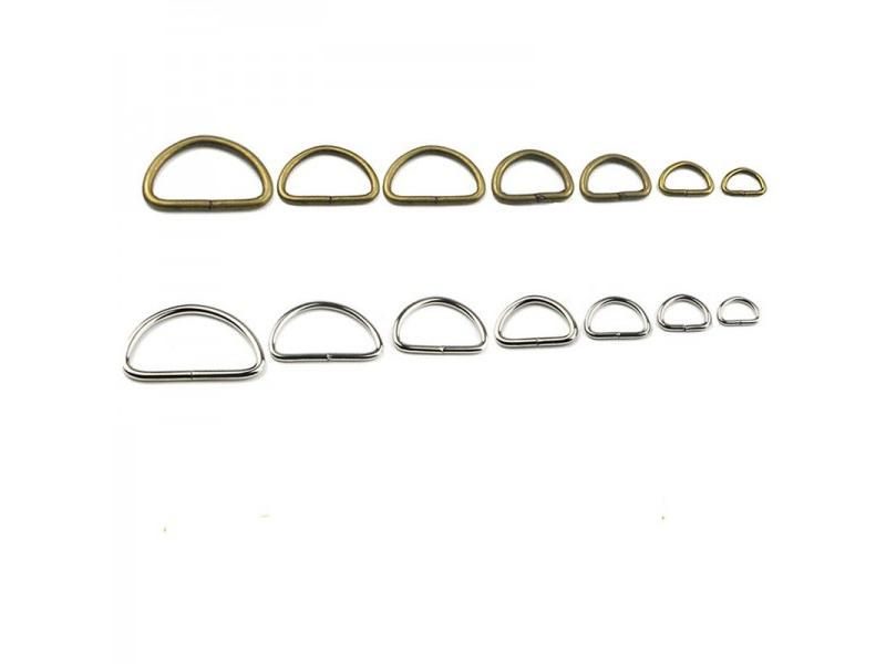 20pcs 100pcs Metal Non-Welded D Ring Adjustable Buckle For Backpacks Straps Carousel 1