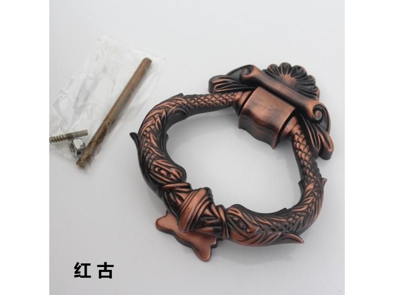 JD European Antique Green Bronze Zinc Alloy Door Knocker Furniture Handle Carousel 1