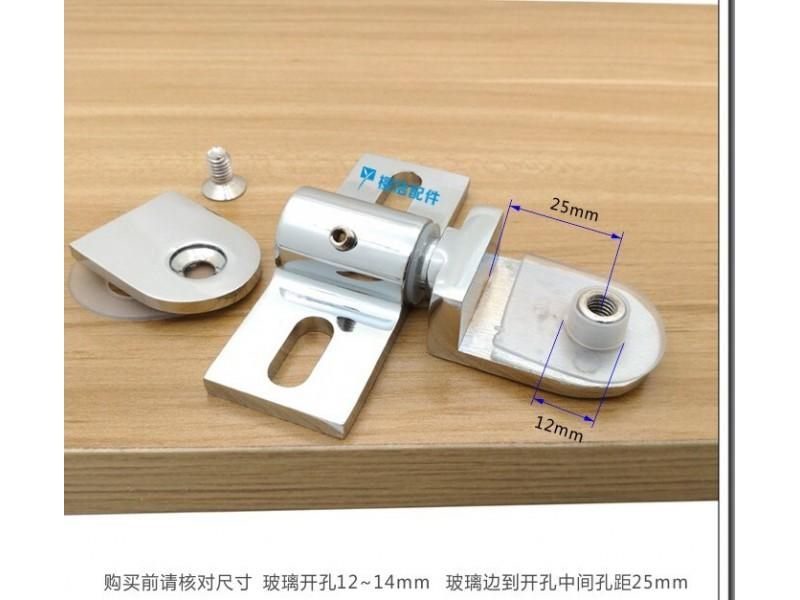 2pcs Bathroom Glass Door Door Shaft Zinc Alloy And Stainless Steel No Rust Carousel 1