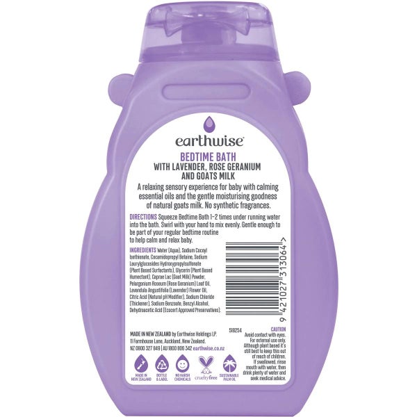 Earthwise Nourish Baby Bedtime Bath 275ml Carousel 2