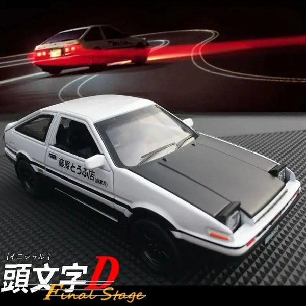 1:32 Mzexoma Initial D Trueno AE86 Alloy Diecast Car Model, Sports Car Toys Carousel 1