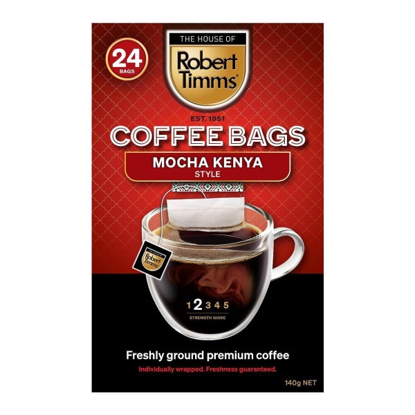 Robert Timms Mocha Kenya Style Instant Coffee Bags 24 Pack Carousel 2