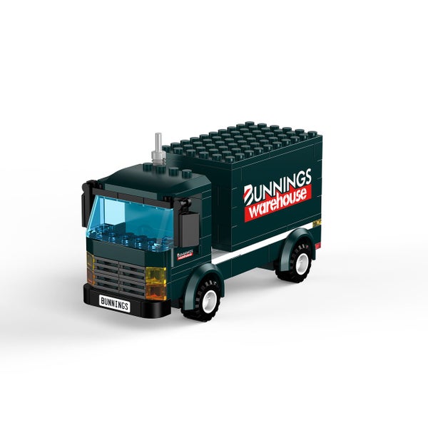 Bunnings Warehouse Building Blocks Truck Model Toy Figure for Kids Carousel 1