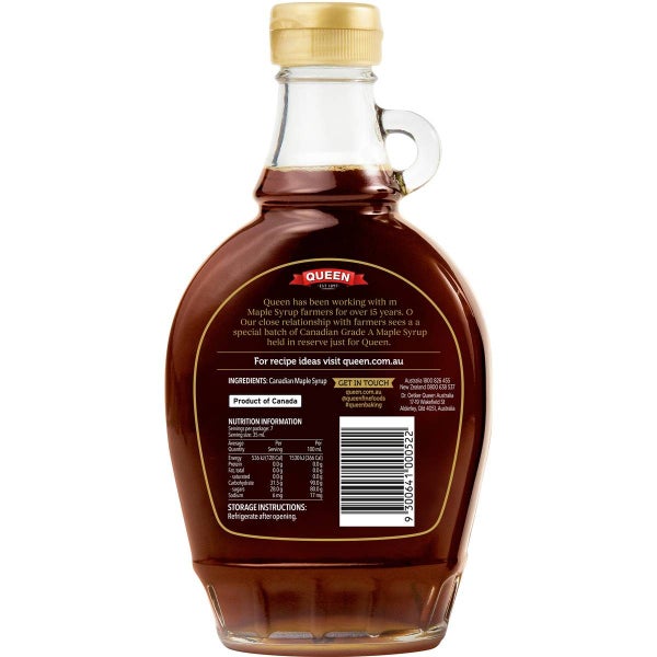 Queen Pure Canadian Maple Syrup For Pancakes 250ml Carousel 2