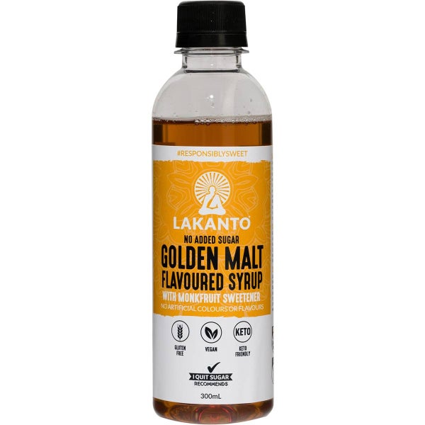 Lakanto No Added Sugar Golden Malt Syrup with Monkfruit Sweetener 300ml Carousel 1
