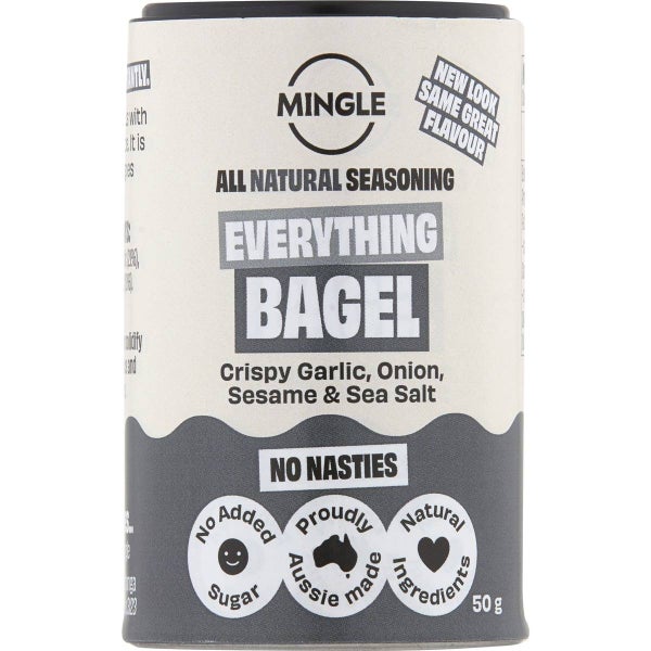 Mingle Everything Bagel Garlic Onion Salt All Natural Seasoning 50g Carousel 1