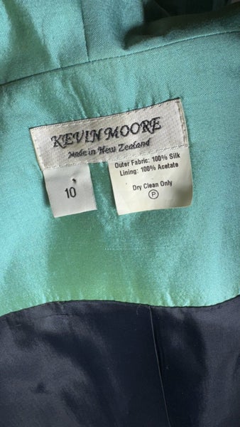Kevin Moore silk dress. Custom-made. Worn once. Carousel 3