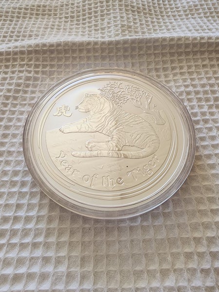 TIGER TIME = 10 oz 2010 silver coin from Perth Mint. Lunar Series.62854315513089117