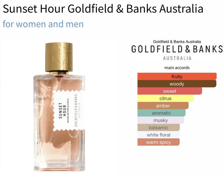 Sunset Hour by Goldfield & Banks niche fragrance 100ml bottle 30mls remaining62863869776003111