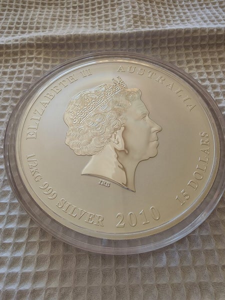 TIGER TIME SUPER RARE 1/2 kg 2010 silver Tiger from Perth Mint. Lunar Series. Carousel 2