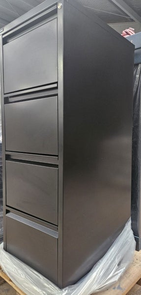 MAXIM Easy-Glide 4 Drawer Filing Cabinet - Matte Black - Factory second Carousel 2