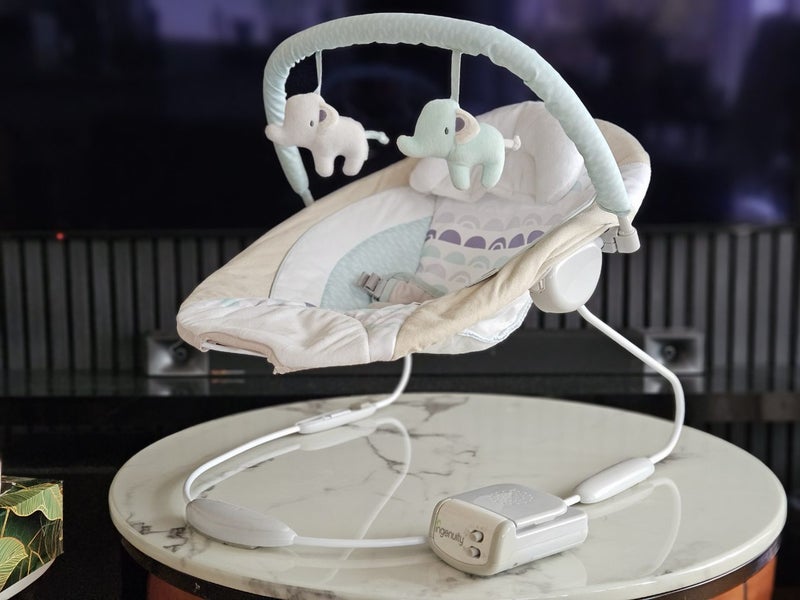 Ingenuity Baby Bouncer with vibration and lullabies Carousel 1
