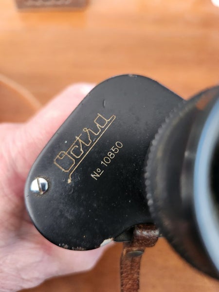 Binoculars, Octia , German WW2 boat . Well used 7x50 Carousel 1