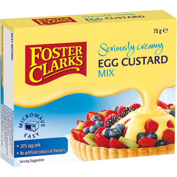 Foster Clarks Seriously Creamy Egg Custard Powder Mix 75g Carousel 1