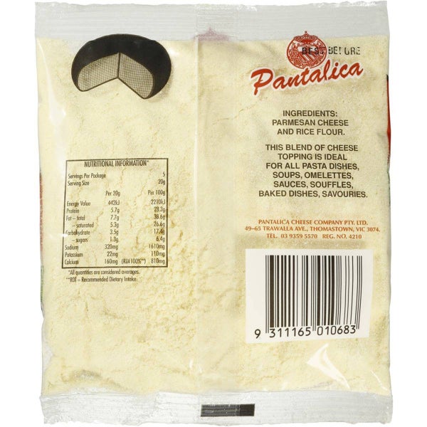 Pantalica Grated Parmesan Cheese Powder Italian Style Pack 100g Carousel 2