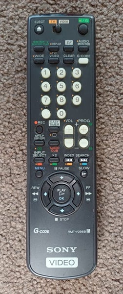 Sony VCR Remote Control Carousel 1