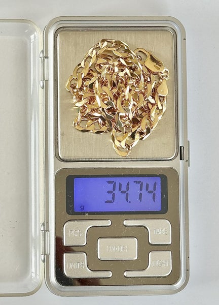 10 Carat Solid Gold Curb Link Unisex Chain - Massive 35* grams Carousel 5