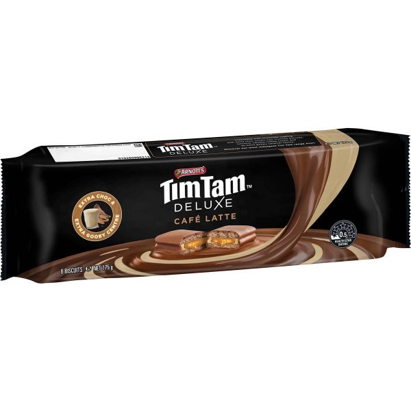 Arnotts Tim Tam Deluxe Cafe Latte Chocolate Biscuits 175g Carousel 1