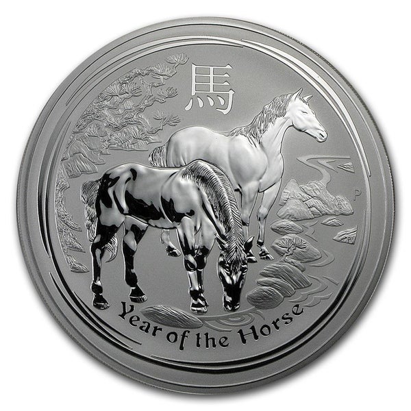 1 kg 2014 silver Horse from Perth Mint. Lunar Series. Carousel 1