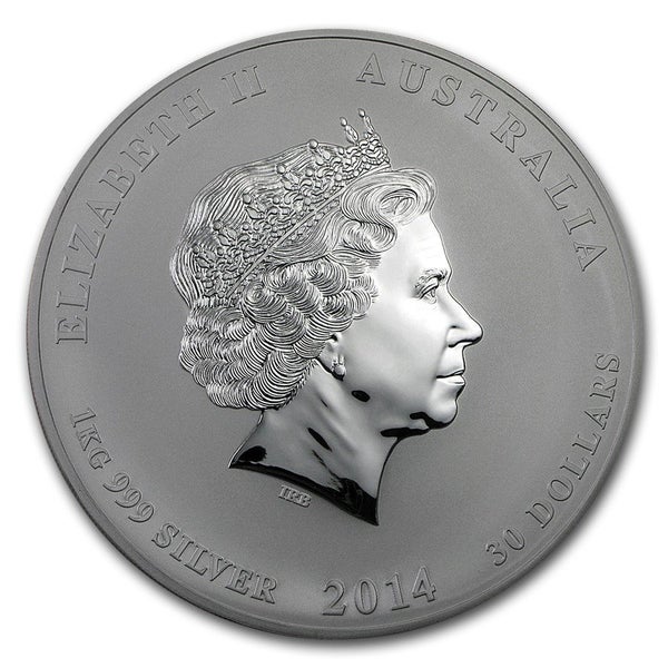 1 kg 2014 silver Horse from Perth Mint. Lunar Series. Carousel 2