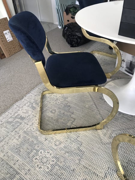 Mid Century Brass chairs Carousel 1