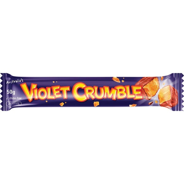 Violet Crumble Chocolate Bar 50g X 6 Bars Carousel 1
