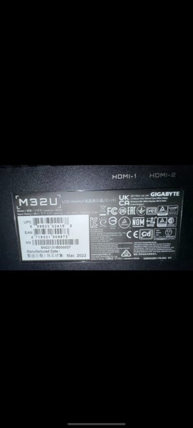 $1 Reserve Gigabyte M32U 32" 4K 144hz Monitor (Faulty) Carousel 4