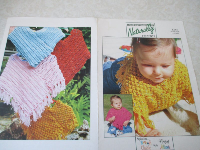 Baby Knitting Pattern - Naturally Ponchos Carousel 1