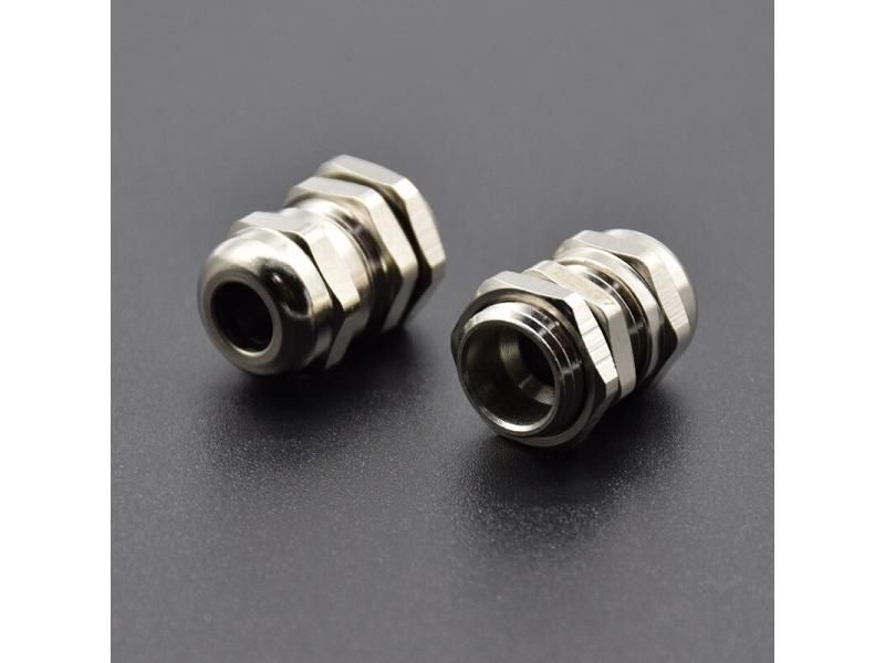 2 Pcs Stainless Steel PG7 3.0-6.5mm Waterproof Connector Cable Gland Carousel 1