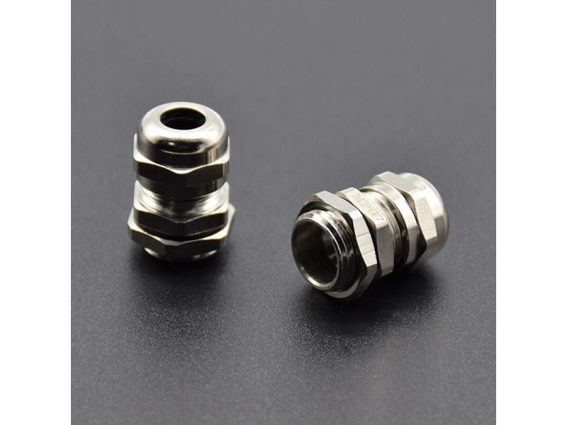 2 Pcs Stainless Steel PG7 3.0-6.5mm Waterproof Connector Cable Gland Carousel 2